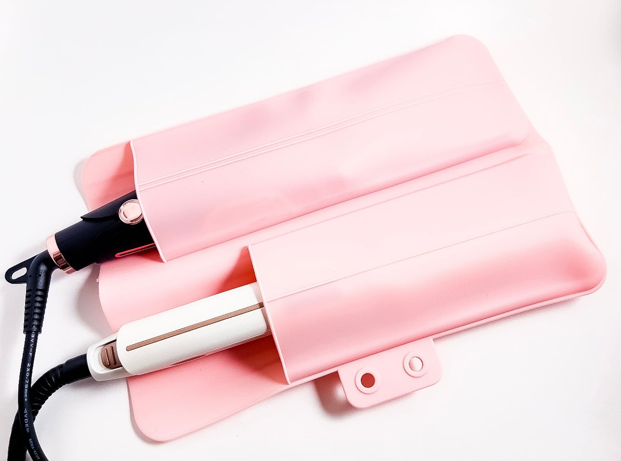 Cue the Heat Thermal Mat & Styling Tool Storage Pouch