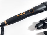 Volume Gold 3-in-1 Thermal Round Brush & Dual Curling Wand Set